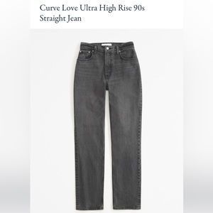 Abercrombie Ultra High Rise 90s Straight Jeans